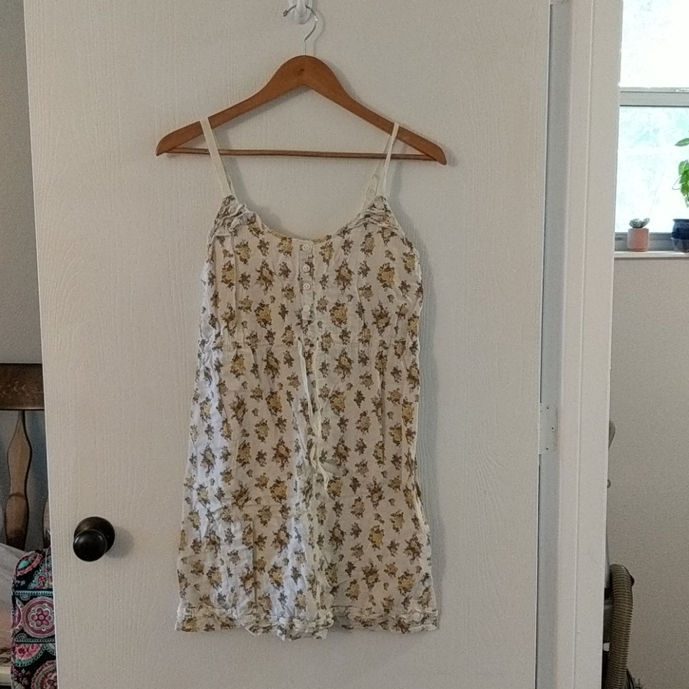Flower print casual dress